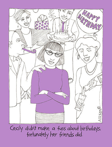 Birthday Fuss Cecily Card