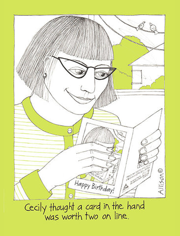 Card in the Hand Cecily Card