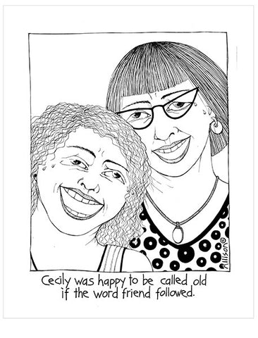 Cecily Tea Towel - Old Friends