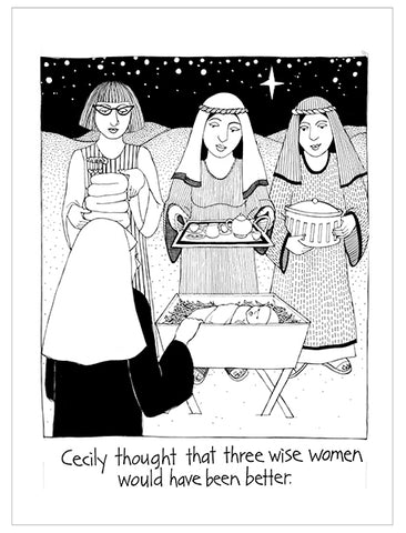 Cecily Tea Towel - Three wise women