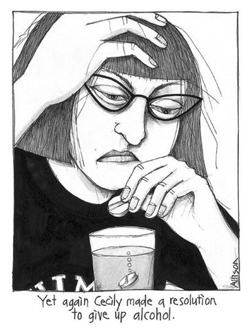 Give Up Alcohol Cecily Card