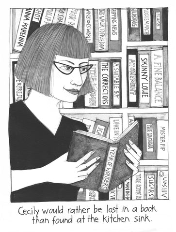 Lost in a Book Cecily Card