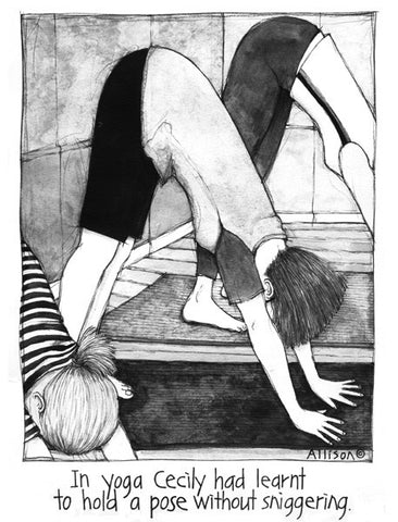 Yoga Snigger Cecily Card